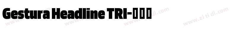 Gestura Headline TRI字体转换
